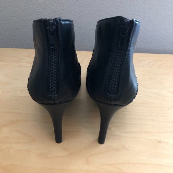 Impo Black Ankle Boots with Studded Detail - Picture 6 of 10